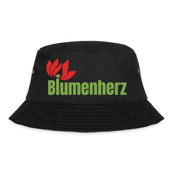 Final Logo Blumen - Bucket Hat - Schwarz - Vorne - Lela (165cm)