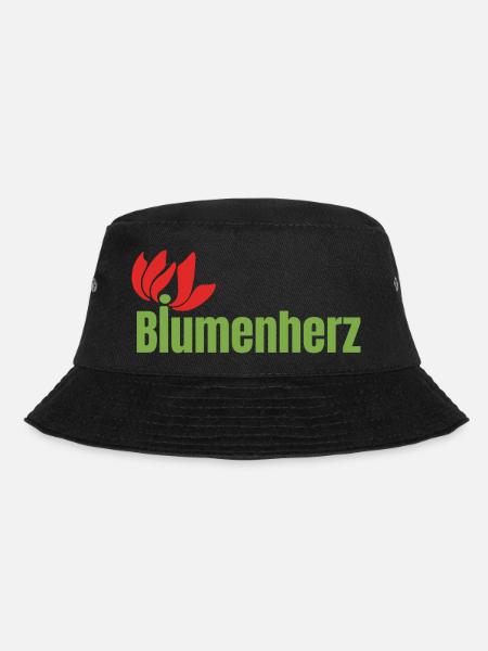Final Logo Blumen - Bucket Hat - Schwarz