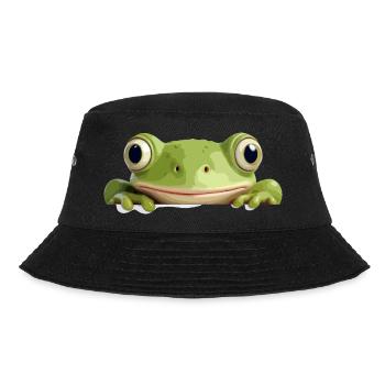 grenouille jeter un coup d’œil mignon adorable drôle animal dessin animé - Bob - noir - Devant - Lela (165cm)