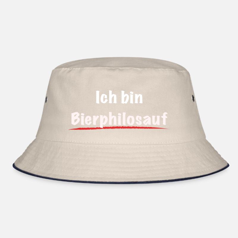 beer philosophy, funny, drinking beer, philosopher Bucket Hat
