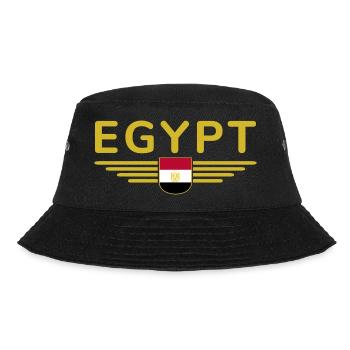 Ägypten Kairo Fan Outfit T Shirt Design Mode - Bucket Hat - Schwarz - Vorne - Lela (165cm)