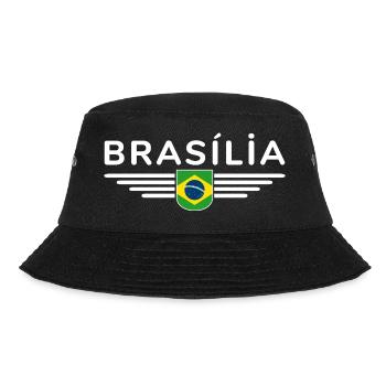 Brasília T-shirt for fans and travelers - Bucket Hat - black - Front - Lela (165cm)