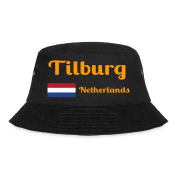 Tilburg, Netherlands- Stylish prints - Bucket Hat - black - Front - Lela (165cm)