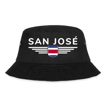 San José T-Shirt – Costa Rica Vibes - Bucket Hat - black - Front - Lela (165cm)