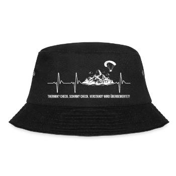 Schirm Check Verstand überbewertet Paragleiter - Bucket Hat - Schwarz - Vorne - Lela (165cm)