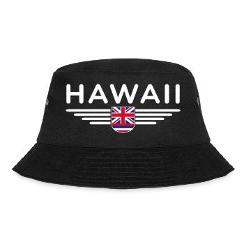 Hawaii Fan T-Shirt – Aloha Style - Bucket Hat - black - Front - Lela (165cm)