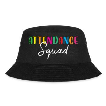 Attendance Squad School Office Attendance Clerk - Bucket Hat - Schwarz - Vorne - Lela (165cm)