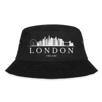 Londoner Skyline, London, England - Bucket Hat - Schwarz - Vorne - Lela (165cm)