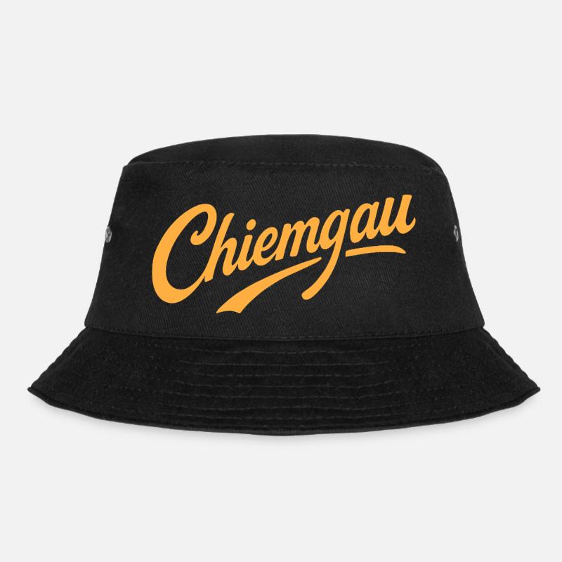 Chiemgau lettering Bavaria - Bucket Hat - black