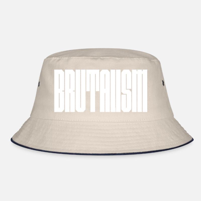 Bold Brutalism logo design Bucket Hat
