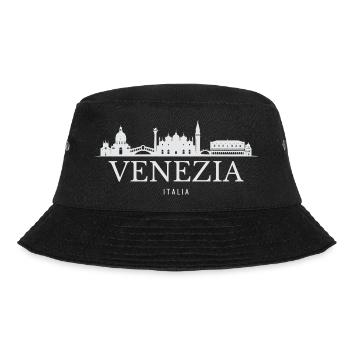 Venice Skyline, Venice Italy - Bucket Hat - black - Front - Lela (165cm)