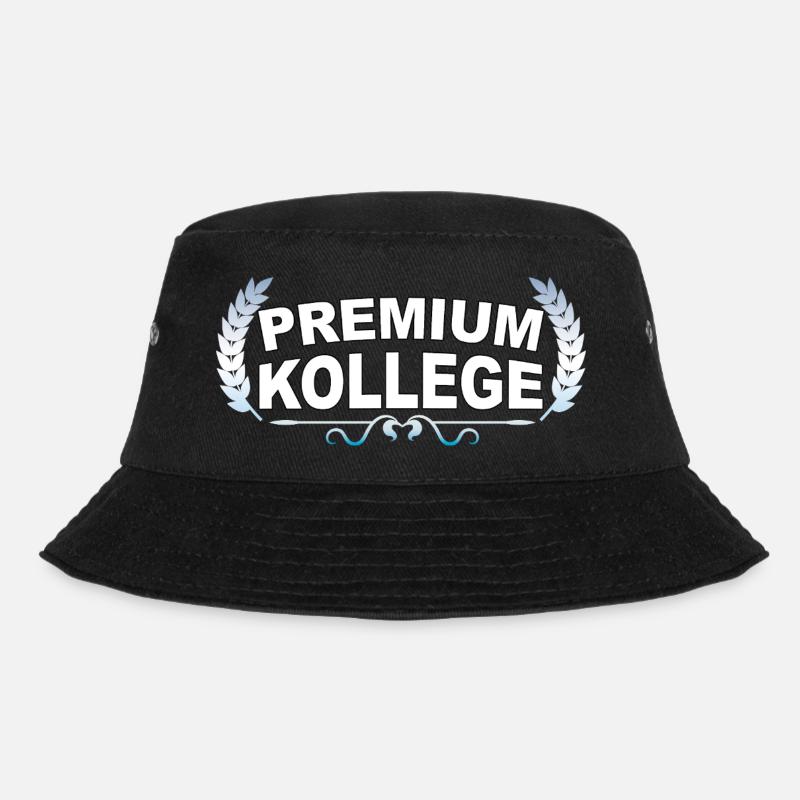 Premium Kollege - Lustiger Spruch - Bucket Hat - Schwarz