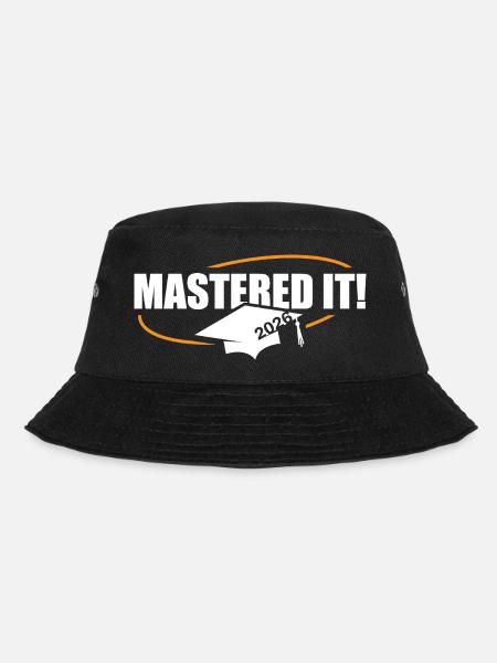 Master 2026 Abschluss Promotion Sponsion - Bucket Hat - Schwarz