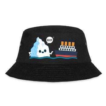 Titanic Funny Titanic and I-ceberg Boop Parody - Bucket Hat - black - Front - Lela (165cm)
