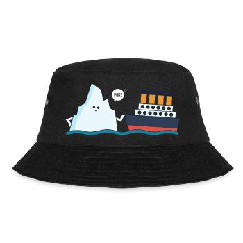 Titanic Funny Titanic and I-ceberg Poke Parody - Bucket Hat - black - Front - Lela (165cm)