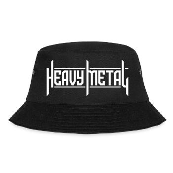 Heavy Metal Custom Typografie-Logo - Bucket Hat - Schwarz - Vorne - Lela (165cm)