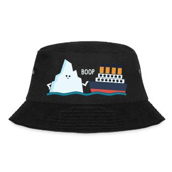 Titanic Lustige Titanic Berg Boop Parodie für Jungs - Bucket Hat - Schwarz - Vorne - Lela (165cm)