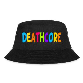 Lustige Deathcore Regenbogenfarben Metalhead - Bucket Hat - Schwarz - Vorne - Lela (165cm)