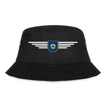 Vermont Fan Shirt – Pure Nature - Bucket Hat - black - Front - Lela (165cm)