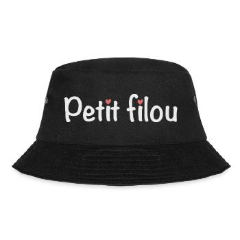 Petit filou - Surnom rigolo - Bob - noir - Devant - Lela (165cm)