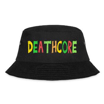 Lustig Deathcore Farbenfroh Sarkastisch Metal - Bucket Hat - Schwarz - Vorne - Lela (165cm)