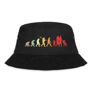Family Evolution - Familien-Geburtstagsgeschenk - Bucket Hat - Schwarz - Vorne - Lela (165cm)