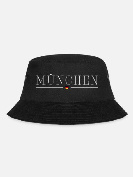 München, Deutschland Stil Design T-Shirt - Bucket Hat - Schwarz