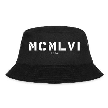 Römische Zahl Geburtsjahr Made in 1956 - Bucket Hat - Schwarz - Vorne - Lela (165cm)