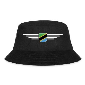 Tanzania T-Shirt for Real Fans - Bucket Hat - black - Front - Lela (165cm)