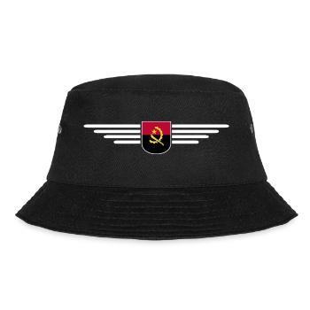 Angola Design – Pride from Africa - Bucket Hat - black - Front - Lela (165cm)