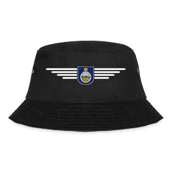 Kansas Fan T-Shirt – Dein Bundesstaat! - Bucket Hat - Schwarz - Vorne - Lela (165cm)