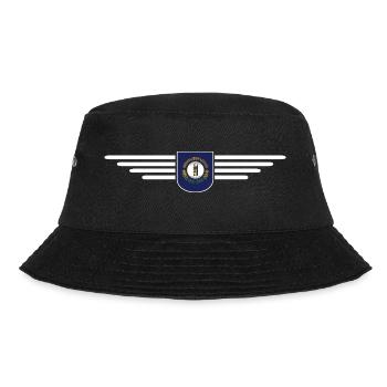 Kentucky Fan T-Shirt – Stolz zeigen! - Bucket Hat - Schwarz - Vorne - Lela (165cm)