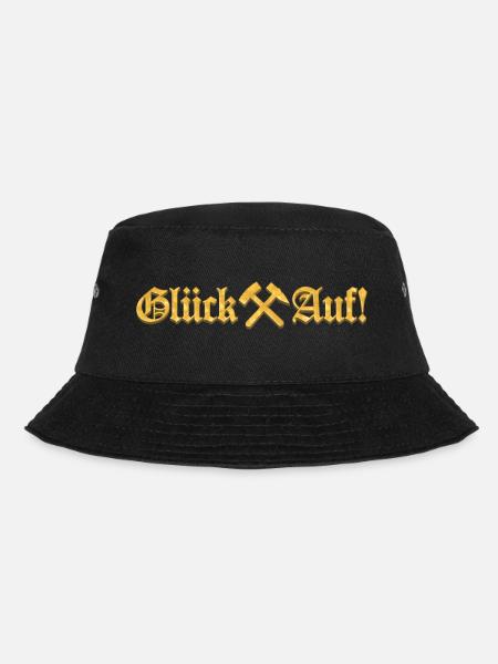 Glück Auf!! | Gold Edition - Bucket Hat - Schwarz