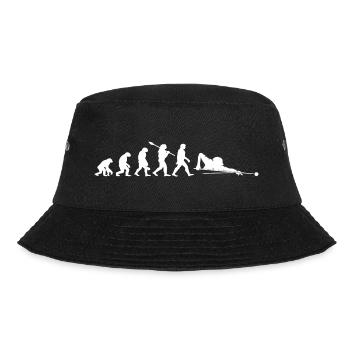 Entwicklung des Billardspiels - Bucket Hat - Schwarz - Vorne - Lela (165cm)