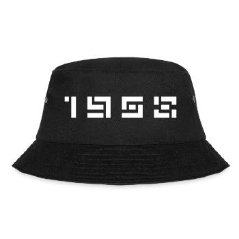 Geburtsjahr Geburtstag Born In - Made in 1958 - Bucket Hat - Schwarz - Vorne - Lela (165cm)