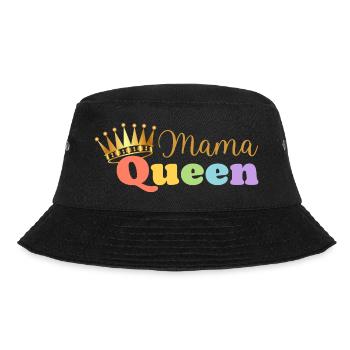 Mama queen - maman reine - cadeau fête des mères - Bob - noir - Devant - Lela (165cm)