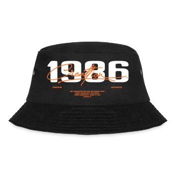 1986 Vintage Retro 1986 Birthday Gift 1986 - Bucket Hat - black - Front - Lela (165cm)