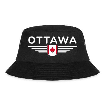 T-shirt de fan d’Ottawa pour les amoureux du Canada - Bob - noir - Devant - Lela (165cm)