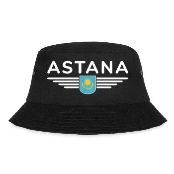 Astana Design – Moderne und Tradition - Bucket Hat - Schwarz - Vorne - Lela (165cm)
