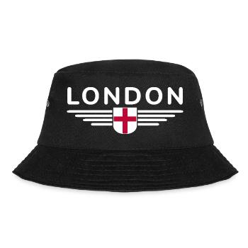 London England Fan T-Shirt Design - Bucket Hat - black - Front - Lela (165cm)