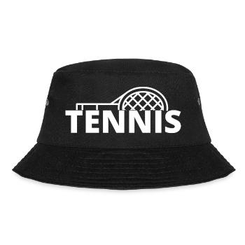 tennis / tennis / tennis players / tennis games - Bucket Hat - black - Front - Lela (165cm)