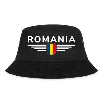 Bukarest T-Shirt für Rumänien Fans - Bucket Hat - Schwarz - Vorne - Lela (165cm)
