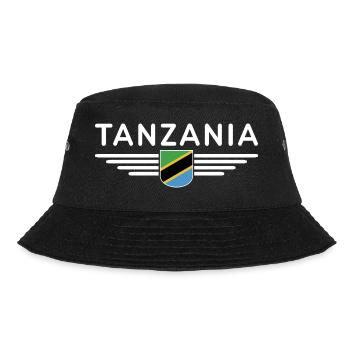 Tanzania T-Shirt for Real Fans - Bucket Hat - black - Front - Lela (165cm)