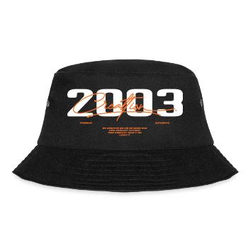 2003 Vintage Retro 2003 Geburtstagsgeschenk 2003 - Bucket Hat - Schwarz - Vorne - Lela (165cm)