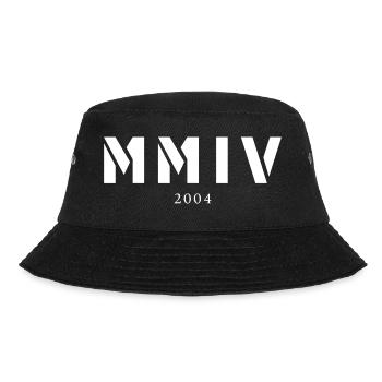Roman numeral year of birth Made in 2004 - Bucket Hat - black - Front - Lela (165cm)