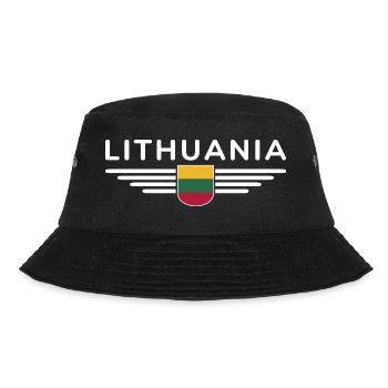 T-shirt Lituanie – Fierté et style - Bob - noir - Devant - Lela (165cm)