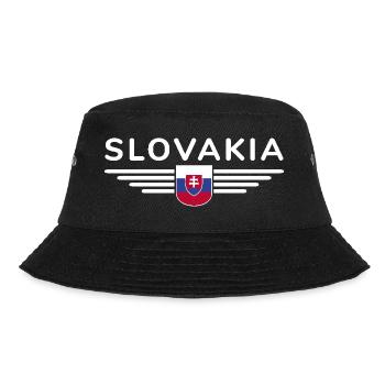 Ich liebe Slowakei, Eleganz Stil Design T-Shirt - Bucket Hat - Schwarz - Vorne - Lela (165cm)