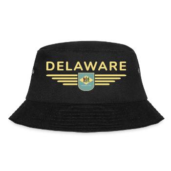 Delaware Fan T-Shirt – Küste & Charme - Bucket Hat - Schwarz - Vorne - Lela (165cm)