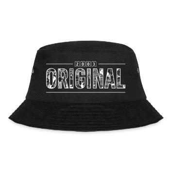 Original 2003 Retro 2003 Geburtstagsgeschenk - Bucket Hat - Schwarz - Vorne - Lela (165cm)