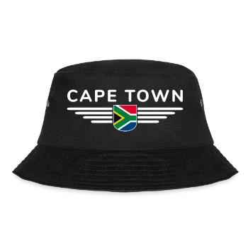 Cape Town T-Shirt for Fans and Explorers - Bucket Hat - black - Front - Lela (165cm)